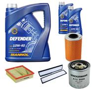 DENCKERMANN Controllo Set MANNOL Defender 10W-40 7L Per Mercedes E-Klasse