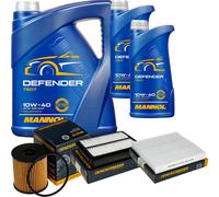 Denckermann Controllo Set Mannol Defender 10W-40 7L Per Mitsubishi Outlander