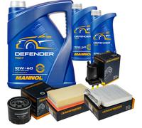 Denckermann Controllo Set Mannol Defender 10W-40 7L Per Nissan Note 1.5 Dci