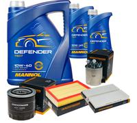 Denckermann Controllo Set Mannol Defender 10W-40 7L Per Nissan NP300 Navara