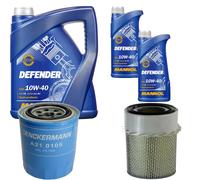 Denckermann Controllo Set Mannol Defender 10W-40 7L Per Nissan Patrol Gr Iv
