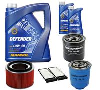 Denckermann Controllo Set Mannol Defender 10W-40 7L Per Nissan Patrol GR V