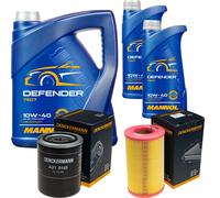 Denckermann Controllo Set Mannol Defender 10W-40 7L Per Nissan Pick-Up 2.5