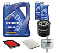 DENCKERMANN Controllo Set MANNOL Defender 10W-40 7L Per Nissan Primera 1.6