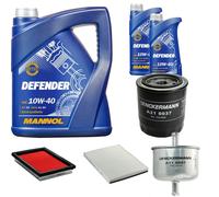 DENCKERMANN Controllo Set MANNOL Defender 10W-40 7L Per Nissan Primera 1.6