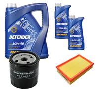 Denckermann Controllo Set Mannol Defender 10W-40 7L Per Opel Calibra A 2.0I