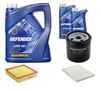 DENCKERMANN Controllo Set MANNOL Defender 10W-40 7L Per Opel Omega B 2.2 16V
