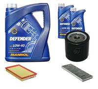 DENCKERMANN Controllo Set MANNOL Defender 10W-40 7L Per Opel Vectra B 1.6I