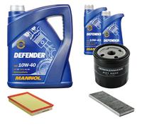 DENCKERMANN Controllo Set MANNOL Defender 10W-40 7L Per Opel Vectra B 1.6I