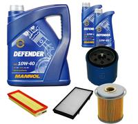 Denckermann Controllo Set Mannol Defender 10W-40 7L Per Opel Vivaro Kasten