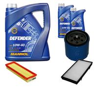 Denckermann Controllo Set mannol Defender 10W-40 7L per Opel Vivaro Scatola