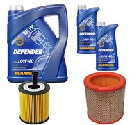 DENCKERMANN Controllo Set MANNOL Defender 10W-40 7L Per Peugeot 106 II 1.1I
