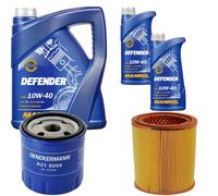 DENCKERMANN Controllo Set MANNOL Defender 10W-40 7L Per Peugeot 106 II 1.5 D
