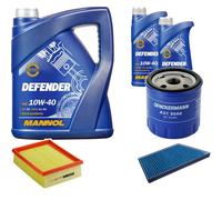 Denckermann Controllo Set Mannol Defender 10W-40 7L Per Peugeot 206 CC 2.0