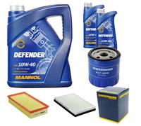 DENCKERMANN Controllo Set MANNOL Defender 10W-40 7L Per Peugeot 405 II 1.6