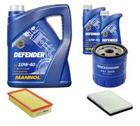 Denckermann Controllo Set mannol Defender 10W-40 7L per Peugeot 405 II
