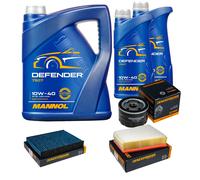 Denckermann Controllo Set Mannol Defender 10W-40 7L Per Renault Grand Scénic