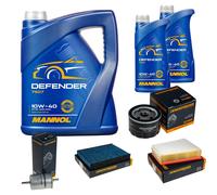Denckermann Controllo Set Mannol Defender 10W-40 7L Per Renault Grand Scénic