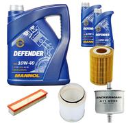 DENCKERMANN Controllo Set MANNOL Defender 10W-40 7L Per Renault Kangoo 1.2