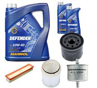 DENCKERMANN Controllo Set MANNOL Defender 10W-40 7L Per Renault Kangoo 1.2