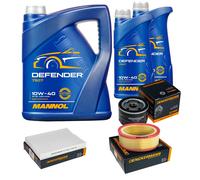 Denckermann Controllo Set Mannol Defender 10W-40 7L Per Renault Kangoo 1.4