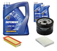 Denckermann Controllo Set Mannol Defender 10W-40 7L Per Renault Kangoo 1.4