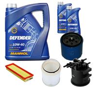 Denckermann Controllo Set Mannol Defender 10W-40 7L Per Renault Kangoo 1.9