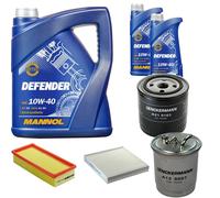DENCKERMANN Controllo Set MANNOL Defender 10W-40 7L Per Rover 45 2.0 IDT MG