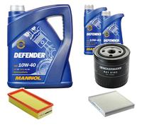 DENCKERMANN Controllo Set MANNOL Defender 10W-40 7L Per Rover 45 2.0 IDT MG