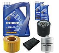 DENCKERMANN Controllo Set MANNOL Defender 10W-40 7L Per Saab 9-5 Kombi 2.0 T
