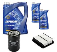 Denckermann Controllo Set Mannol Defender 10W-40 7L Per Suzuki Baleno Kombi