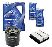 Denckermann Controllo Set Mannol Defender 10W-40 7L Per Suzuki Baleno Kombi