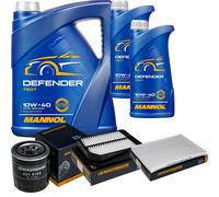 Denckermann Controllo Set Mannol Defender 10W-40 7L Per Suzuki Grand Vitara