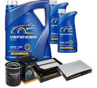Denckermann Controllo Set Mannol Defender 10W-40 7L Per Suzuki Grand Vitara