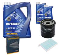 Denckermann Controllo Set Mannol Defender 10W-40 7L Per Suzuki Splash 1.2