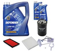 DENCKERMANN Controllo Set MANNOL Defender 10W-40 7L Per Suzuki SX4 1.6 VVT