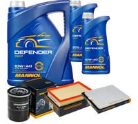 Denckermann Controllo Set Mannol Defender 10W-40 7L Per Suzuki Wagon R+ 1.3