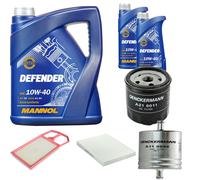 Denckermann Controllo Set mannol Defender 10W-40 7L per VW Caddy II Furgone