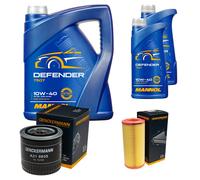 Denckermann Controllo Set Mannol Defender 10W-40 7L Per VW Lupo 1.7 SDI Polo