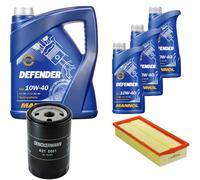 DENCKERMANN Controllo Set MANNOL Defender 10W-40 8L Per Audi 80 1.8 S 2.0 E