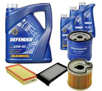 DENCKERMANN Controllo Set MANNOL Defender 10W-40 8L Per Citroën C5 I Break