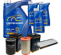 Denckermann Controllo Set mannol Defender 10W-40 8L per Fiat Ducato Bus 2.3