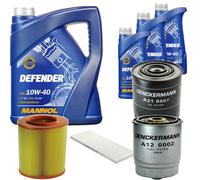DENCKERMANN Controllo Set MANNOL Defender 10W-40 8L Per Fiat Ducato Kasten