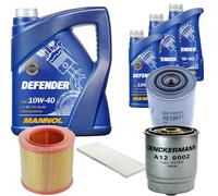 DENCKERMANN Controllo Set MANNOL Defender 10W-40 8L Per Fiat Ducato Kasten