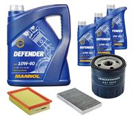 DENCKERMANN Controllo Set MANNOL Defender 10W-40 8L Per Fiat Marea Weekend