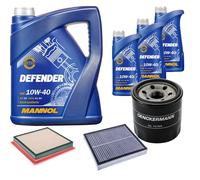 Denckermann Controllo Set Mannol Defender 10W-40 8L Per Infiniti G Cabriolet