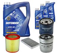 DENCKERMANN Controllo Set MANNOL Defender 10W-40 8L Per Lancia Lybra SW 2.4