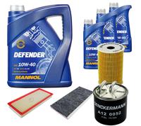 Denckermann Controllo Set Mannol Defender 10W-40 8L Per Mercedes A-Klasse