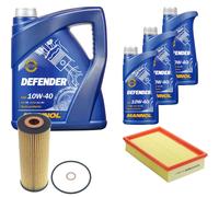 Denckermann Controllo Set Mannol Defender 10W-40 8L Per Mercedes E-Klasse