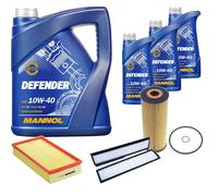 Denckermann Controllo Set Mannol Defender 10W-40 8L Per Mercedes E-Klasse